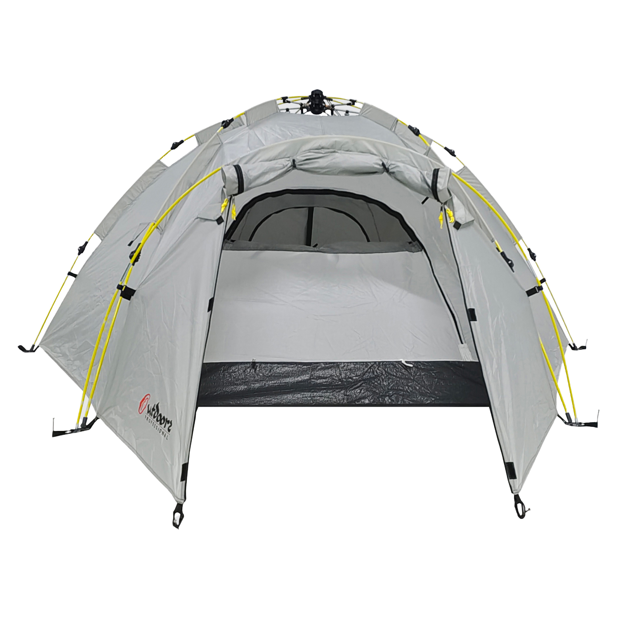Outdoors Professional, Nowata 4 Pop-up Dome Camping Tent, Gray, Model# 9004GRY